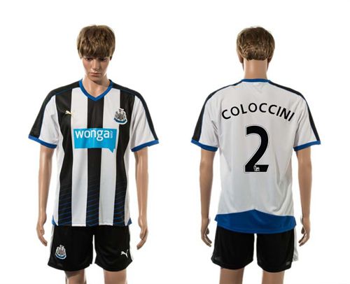 Newcastle #2 COLOCCINI Home Soccer Club Jersey